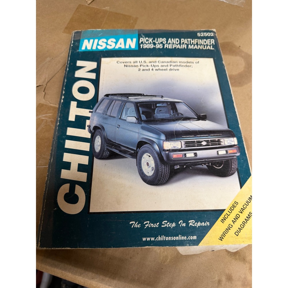 Chilton Nissan Pick-Ups Pathfinder 1989-1995 Repair Manual 52502 Wiring Diagrams